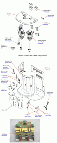 Part Location Diagram of 990097700 Hamilton Beach Motor Brush, Set Of 2